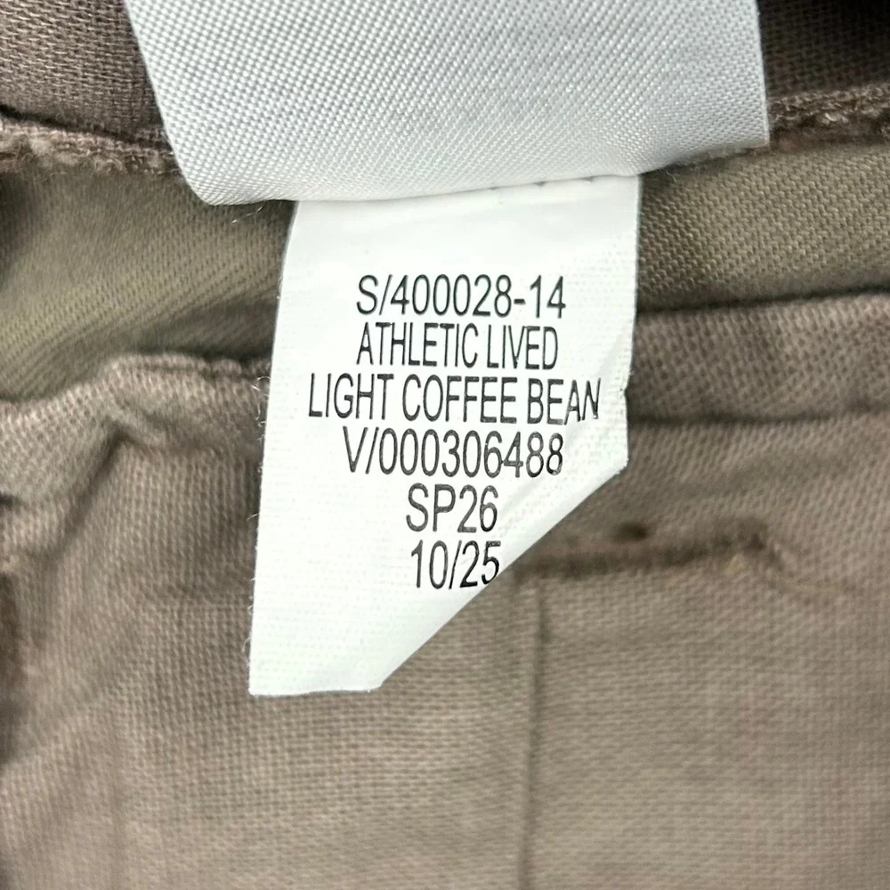 Banana Republic Chino Pants Mens 32x30 Brown Lived-In Athletic Tapered Cotton